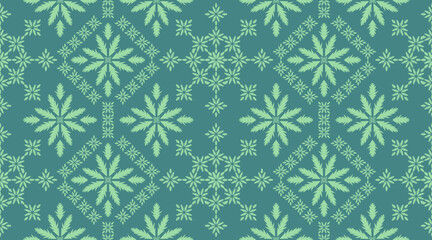 Seamless vector. Fabric pattern, wallpaper, seamless fabric pattern. Leaf pattern.