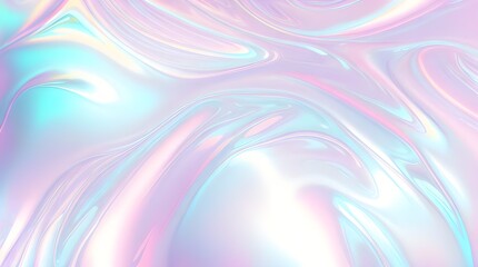 Holographic background seamless trendy iridescent light foil texture. Soft holographic pastel unicorn marble background pattern. Modern pearlescent blurry abstract swirl illustration.	
