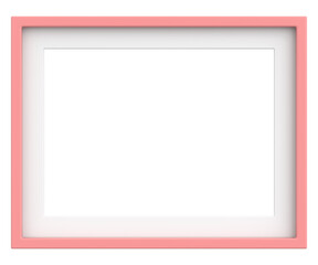 Picture frame. Landscape frame. 3D illustration.