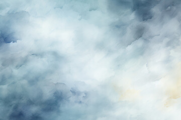 Abstract watercolor gray background, fog. AI generative.