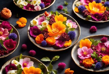 exploring innovative use edible blossoms culinary creations unique flavor aesthetic presentation, flowers, cuisine, blooms, floral, garnishes, colorful