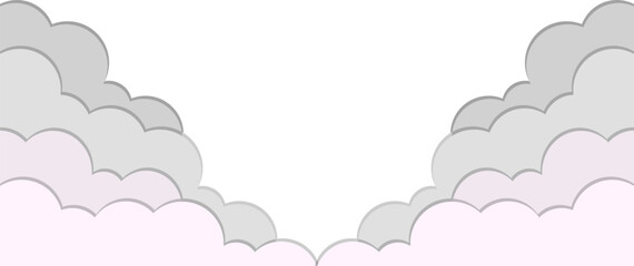 Cloud Papercut Footer