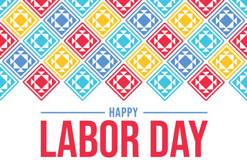 September 4 is Observed as Happy Labor Day. Happy Labor Day background. banner, poster, wallpaper, cards. Vector EPS 10.
