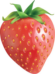 strawberry isolated on white background