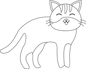 Cute Cat's Outline