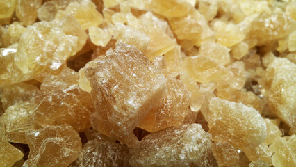 Close up shot of rock sugar