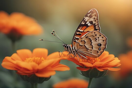 butterfly flower orange nature beautiful colours pattern summer garden colourful natural floral insect wing beauty monarch yellow mexican pretty spring sunflower green