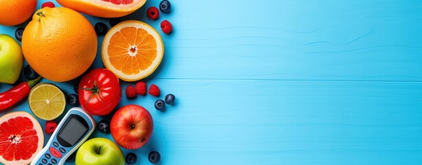 World Diabetes Day, promoting health and wellness, ample copy space