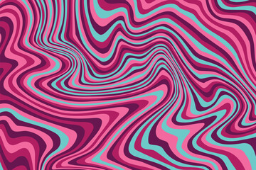 Abstract psychedelic groovy background. Vector.