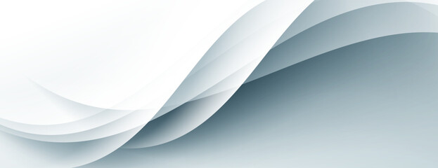white abstract background with overlapping wave