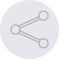 Share Vector Line Grey Circle Grey
