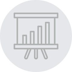 Statistics Vector Line Grey Circle Grey