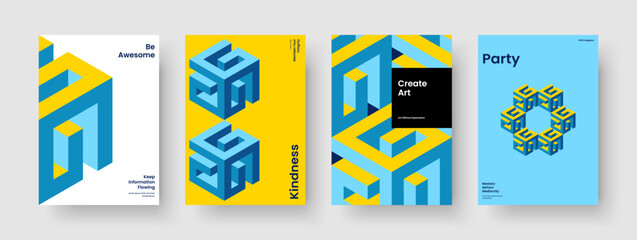 Fototapeta premium Creative Background Design. Isolated Flyer Template. Geometric Business Presentation Layout. Banner. Brochure. Book Cover. Poster. Report. Leaflet. Pamphlet. Newsletter. Journal. Advertising