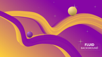 Creative and modern fluid design template for background