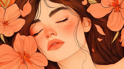Background with hand-drawn illustrations that evoke emotions