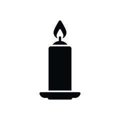 Candle vector icon