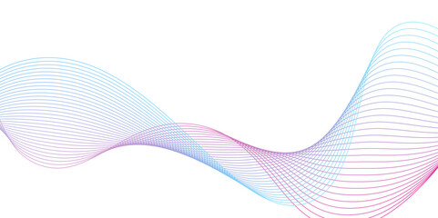 Modern abstract glowing wave background.pink wave lines and technology background. business curve lines, graphic element isolated on white background,