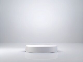 Fototapeta premium Isolated white background with subtle gradient effect, perfect for showcasing products, objects, or still-life compositions, providing clean and minimalist visual presentation.