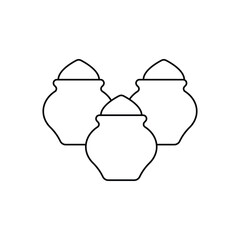 Powdered colors vector icon