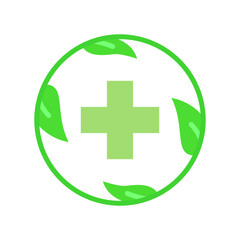 Obraz premium Herbal Medicine Flat