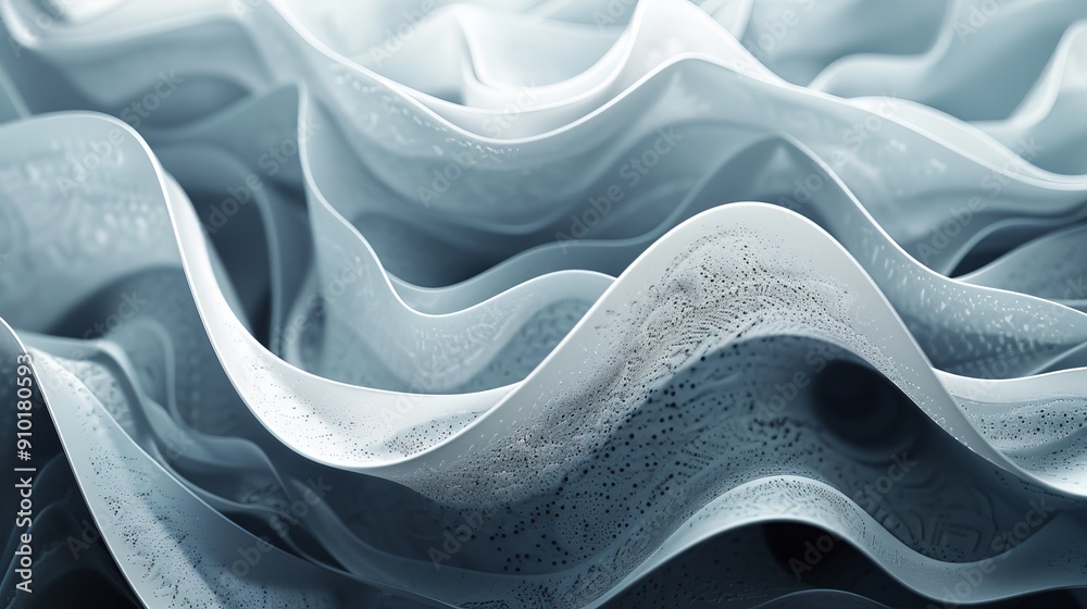 Fototapete a layered abstract texture with smooth gradients monochromatic color
