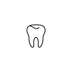 Dental icon vector. EPS 10 editable vector