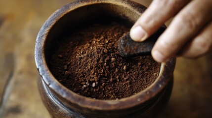 A day of fortune-telling on coffee grounds. coffee grounds