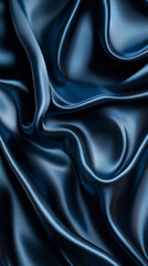 Obraz premium A blue fabric with a wavy texture