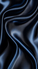 Obraz premium A blue fabric with a wavy texture