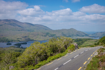 Derrycunihy, Ireland - June 8 2024 "Ladies' view on the Ring of Kerry road"