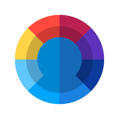 Complete Vibrant Hue - Color Wheel Icon Set

