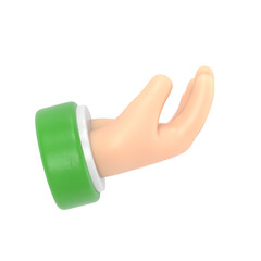 Transparent Backgrounds Mock-up. Hand open and ready to help or receive.  Helping hand outstretched for salvation,Supports PNG files with transparent backgrounds.