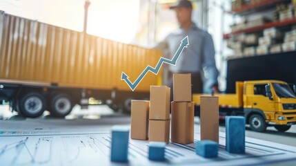 Agent showcasing the growth potential of investing in logistics and distribution centers.