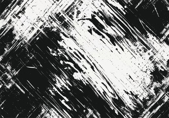 Black and white grunge pattern. Abstract noise background. Dirty and damaged. Monochrome texture. 