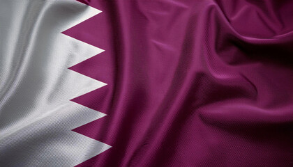 Qatar flag background with a wavy texture