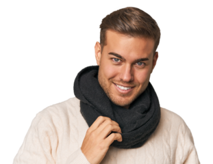 Close-up of a young Caucasian man's face, capturing detailed expression