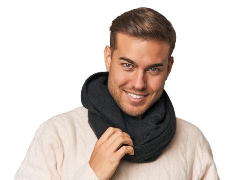 Close-up of a young Caucasian man's face, capturing detailed expression