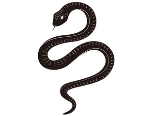 干支・巳年・黒