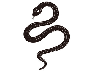 干支・巳年・黒