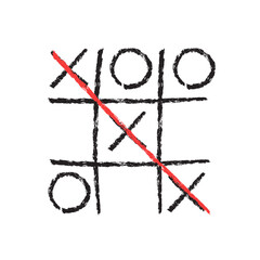 Tic tac toe. Tic tac toe win