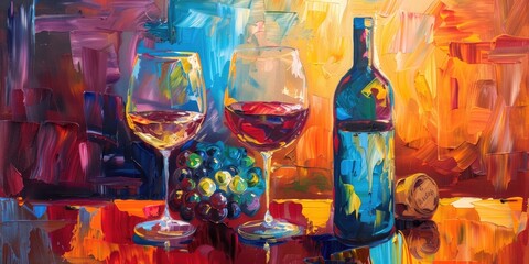 Art and Wine Painting Workshop Wine Colors