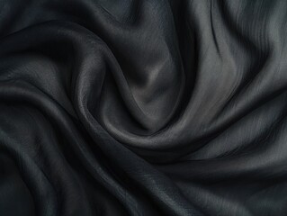 Fototapeta premium A detailed shot of a black fabric texture