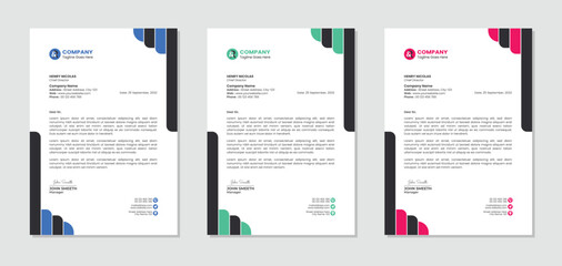 Letterhead template design for company business