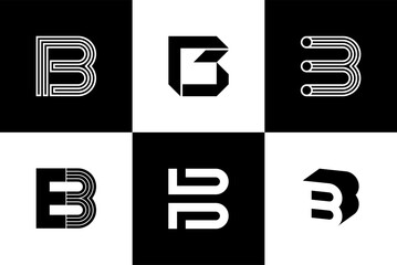 Letter B font design, vector illustration, high quality and standard. Can be used in many types of design work.