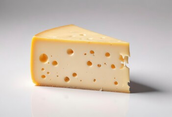 cheese, isolated on white background, clipping path, full depth of field, ai