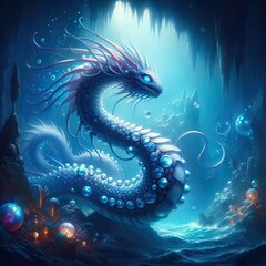 Pearlwyrm A serpent that guards hidden underwater caverns filled with luminous pearls