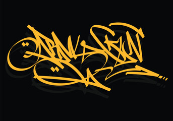 ARMY GUN graffiti tag style design