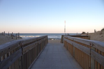 Naklejka premium pier on the beach
