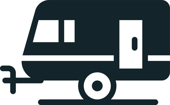 recommend clip art: Camper trailer providing mobile accommodation for camping adventures