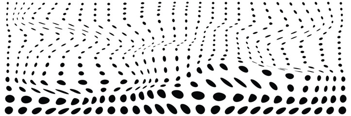 Vector monochrome seamless pattern. Black & white repeat minimalist background with dots, diagonal array. Simple abstract geometric texture. Design for tileable print, decoration, embossing, textile.